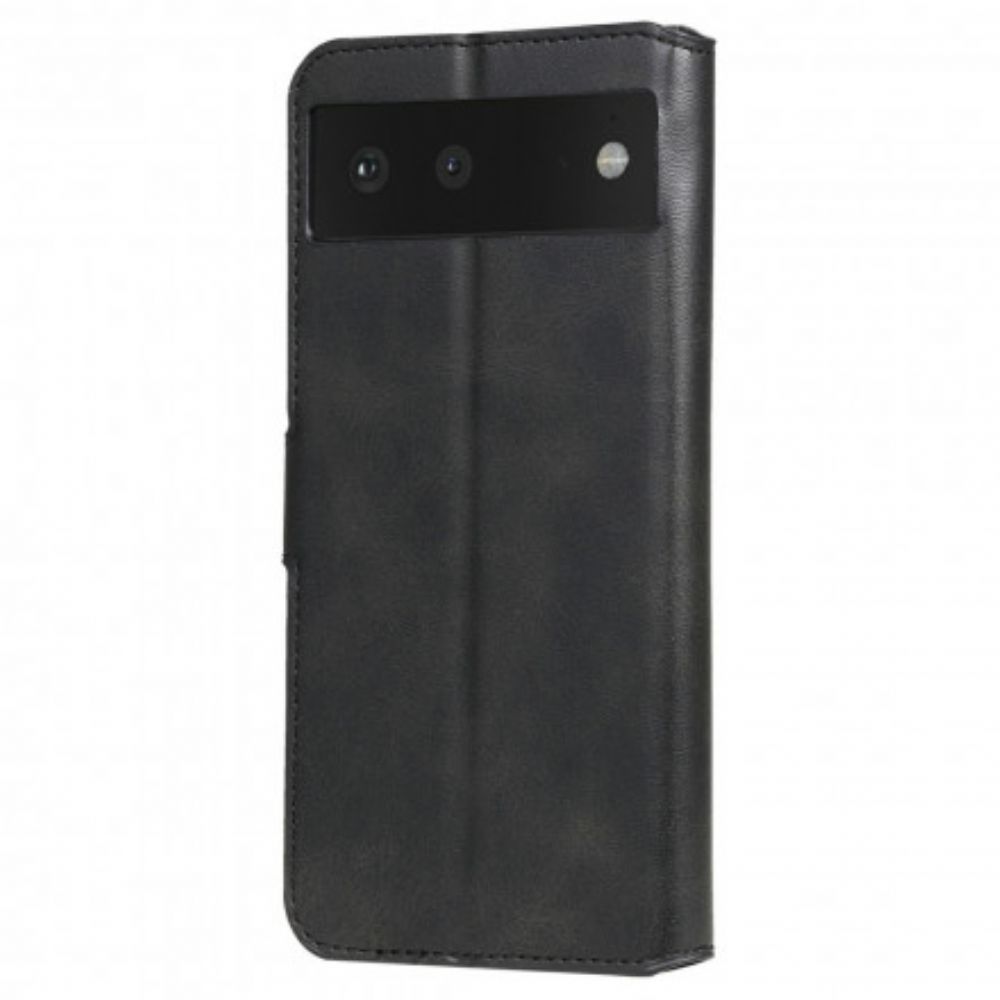 Leren Hoesje voor Google Pixel 6 Kunstleer Nieuwe Kleuren