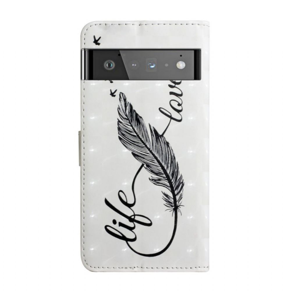 Leren Hoesje voor Google Pixel 6 Verenleven En Liefde