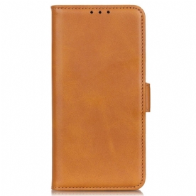 Leren Hoesje Sony Xperia 10 Vi Dubbele Sluiting Bescherming Hoesje
