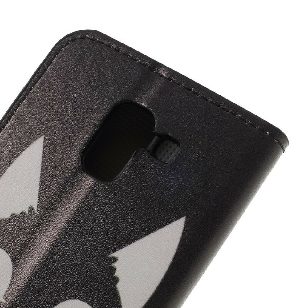 Folio-hoesje voor Samsung Galaxy J6 Raak Mijn Mobiele Telefoon Niet Aan