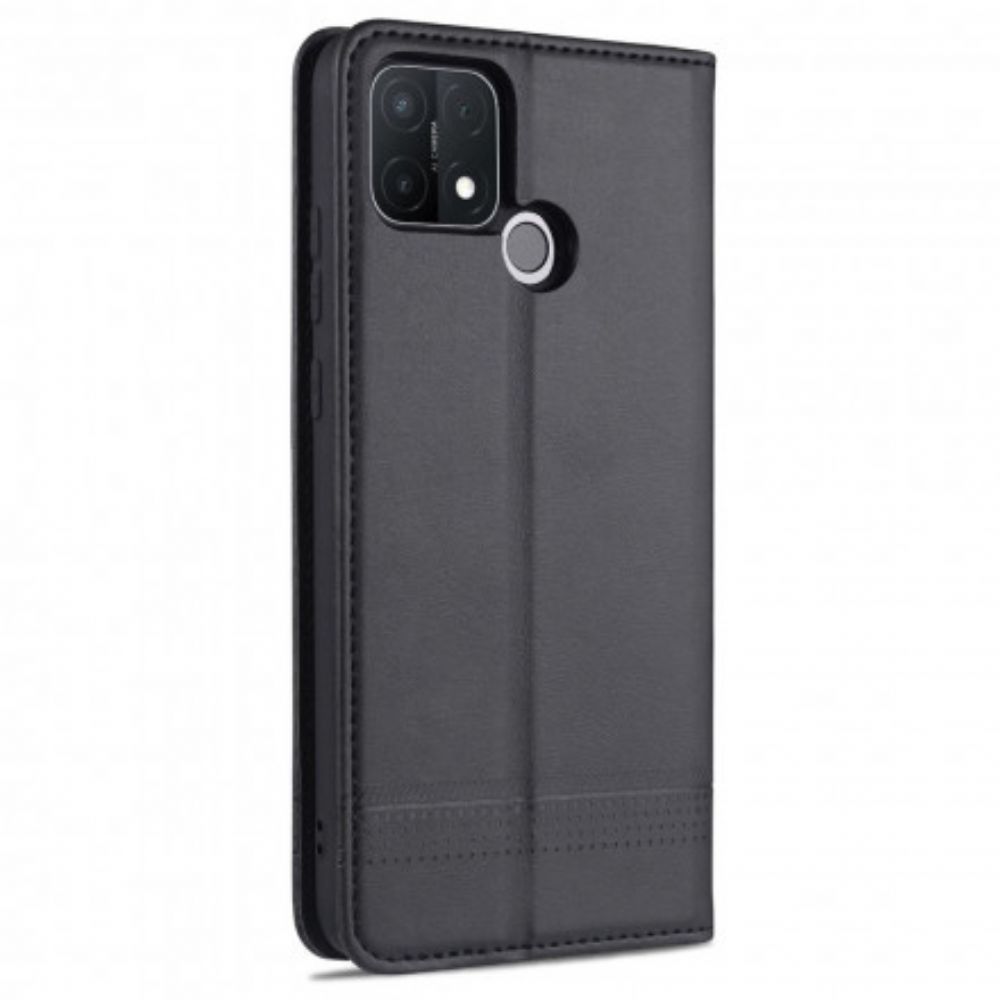 Bescherming Hoesje voor Oppo A15 Folio-hoesje Azns Lederen Stijl