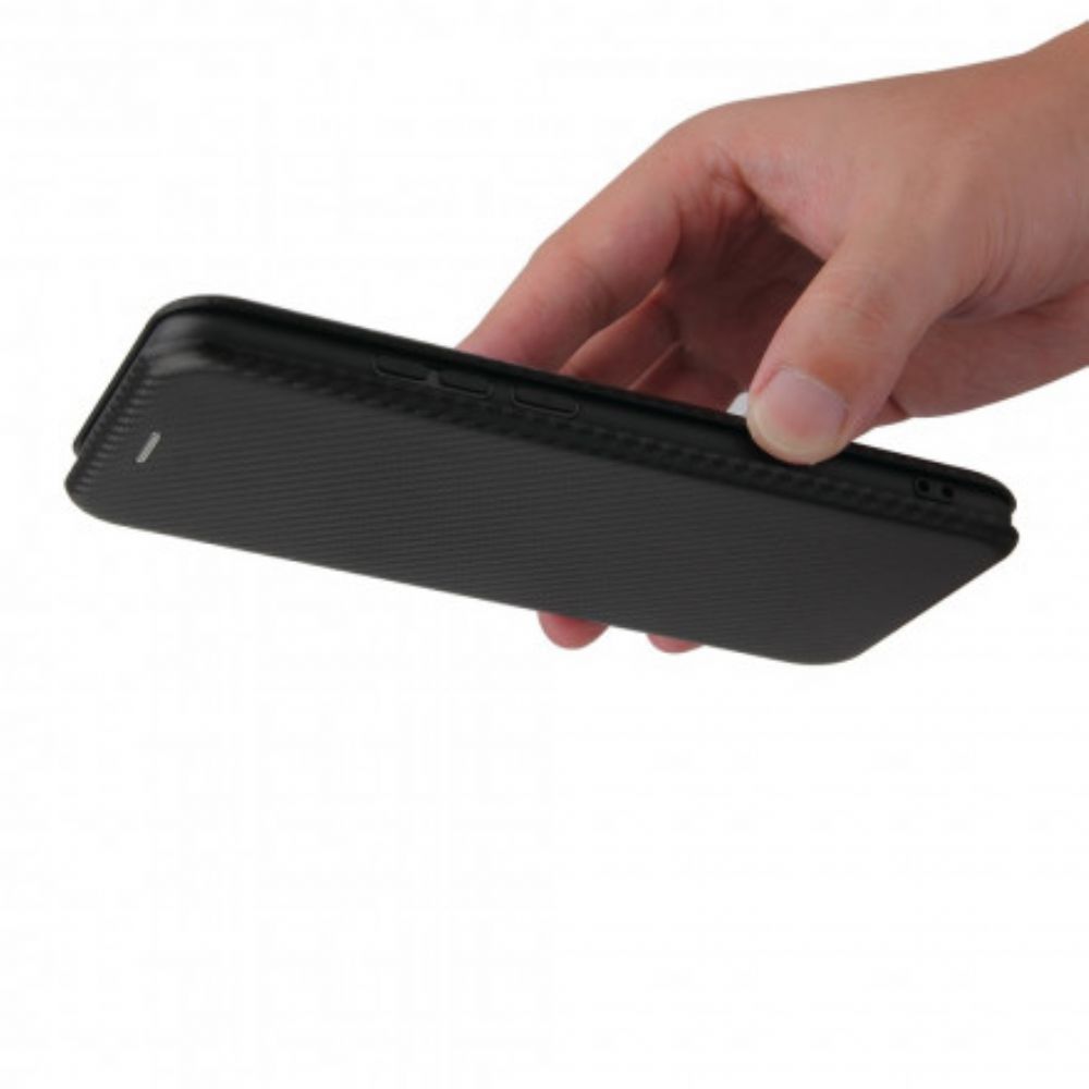 Bescherming Hoesje voor Oppo A15 Folio-hoesje Gekleurde Koolstofsilicone