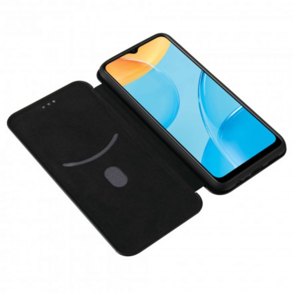 Bescherming Hoesje voor Oppo A15 Folio-hoesje Gekleurde Koolstofsilicone