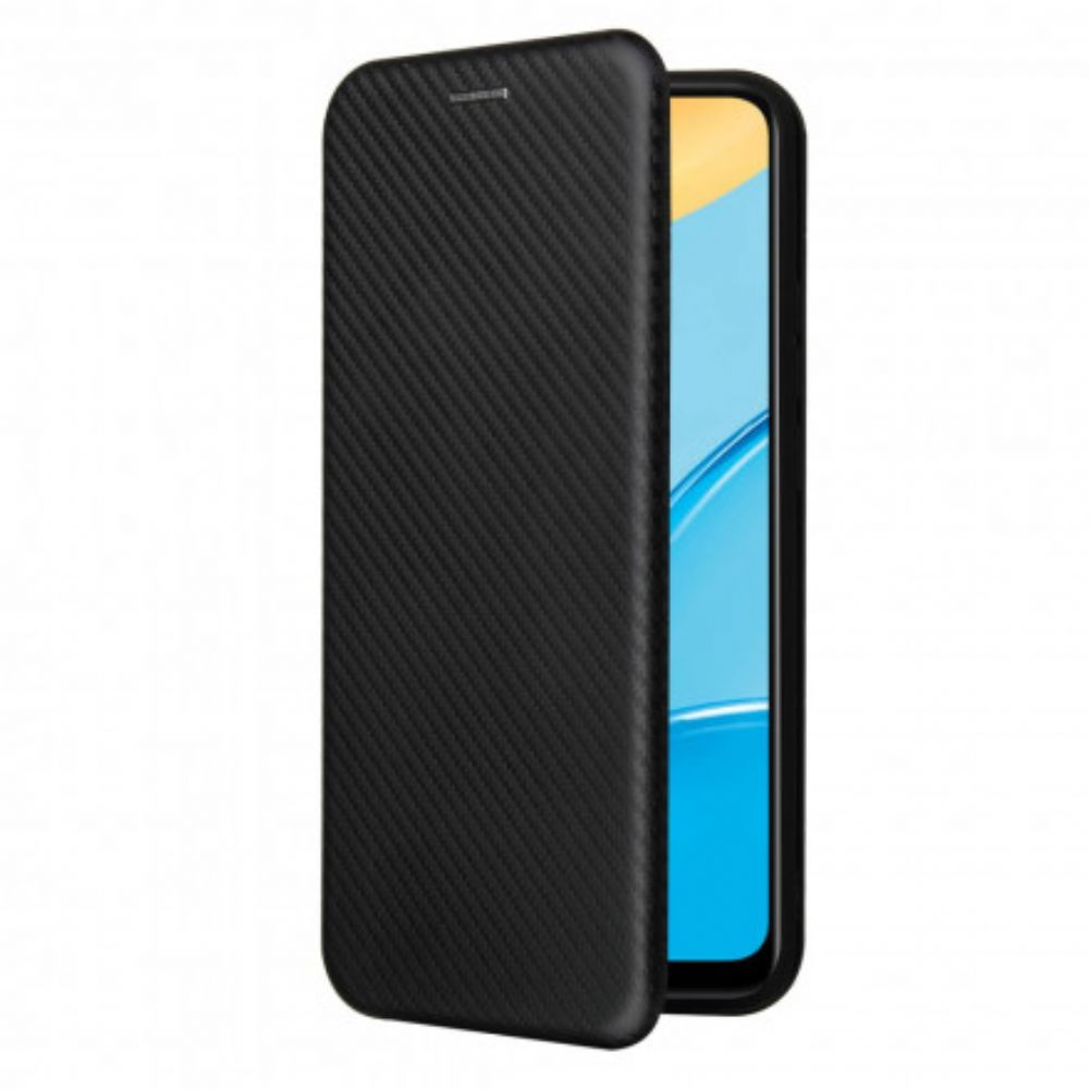 Bescherming Hoesje voor Oppo A15 Folio-hoesje Gekleurde Koolstofsilicone