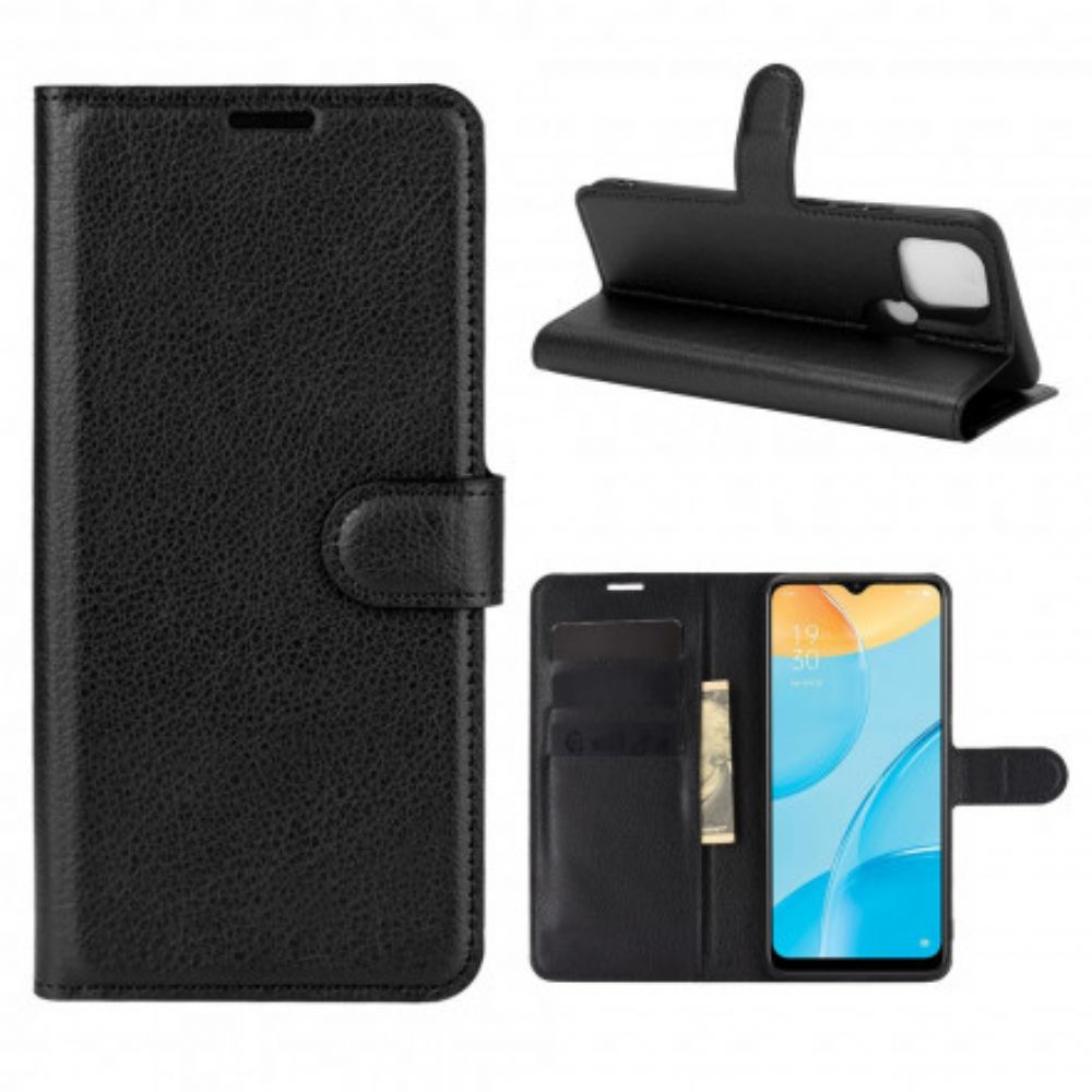 Folio-hoesje voor Oppo A15 Klassiek