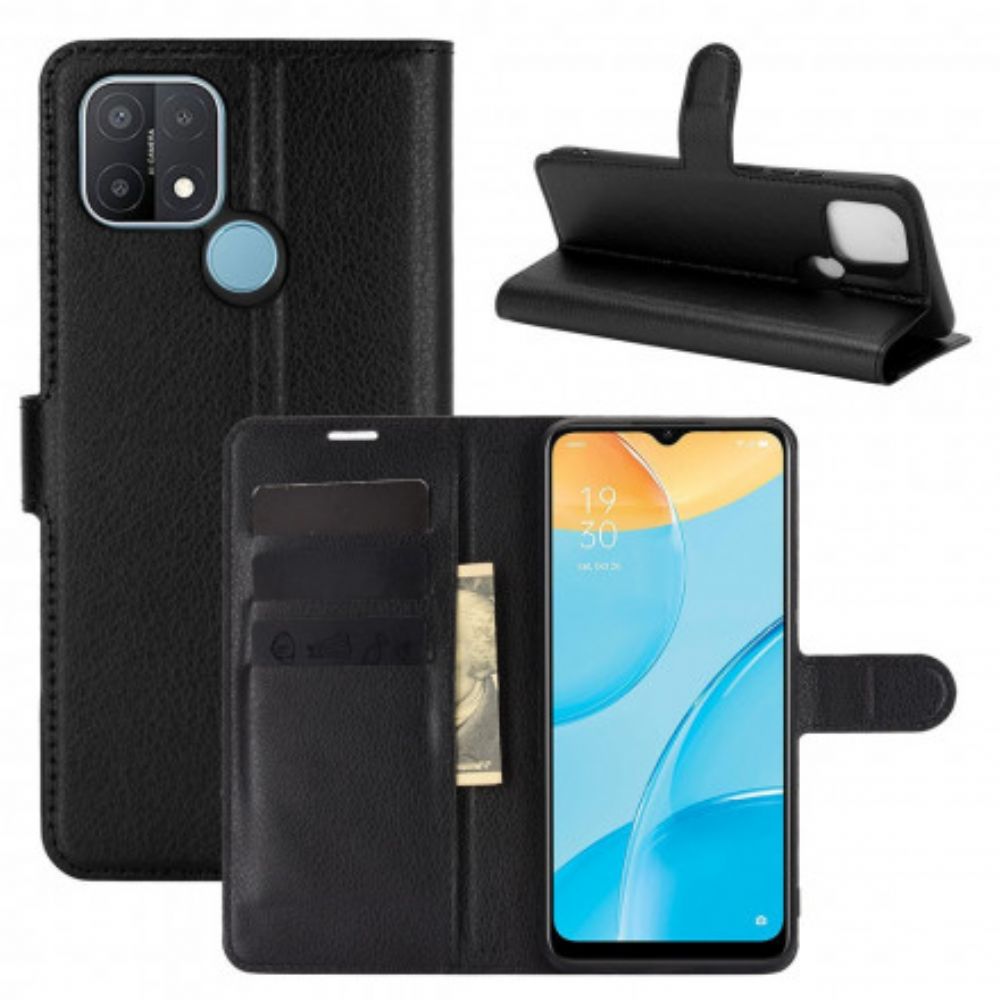 Folio-hoesje voor Oppo A15 Klassiek