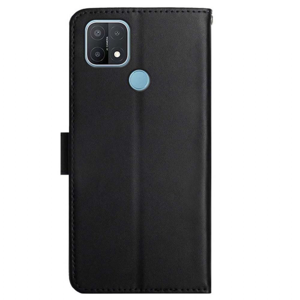Leren Hoesje voor Oppo A15 Echt Nappaleer