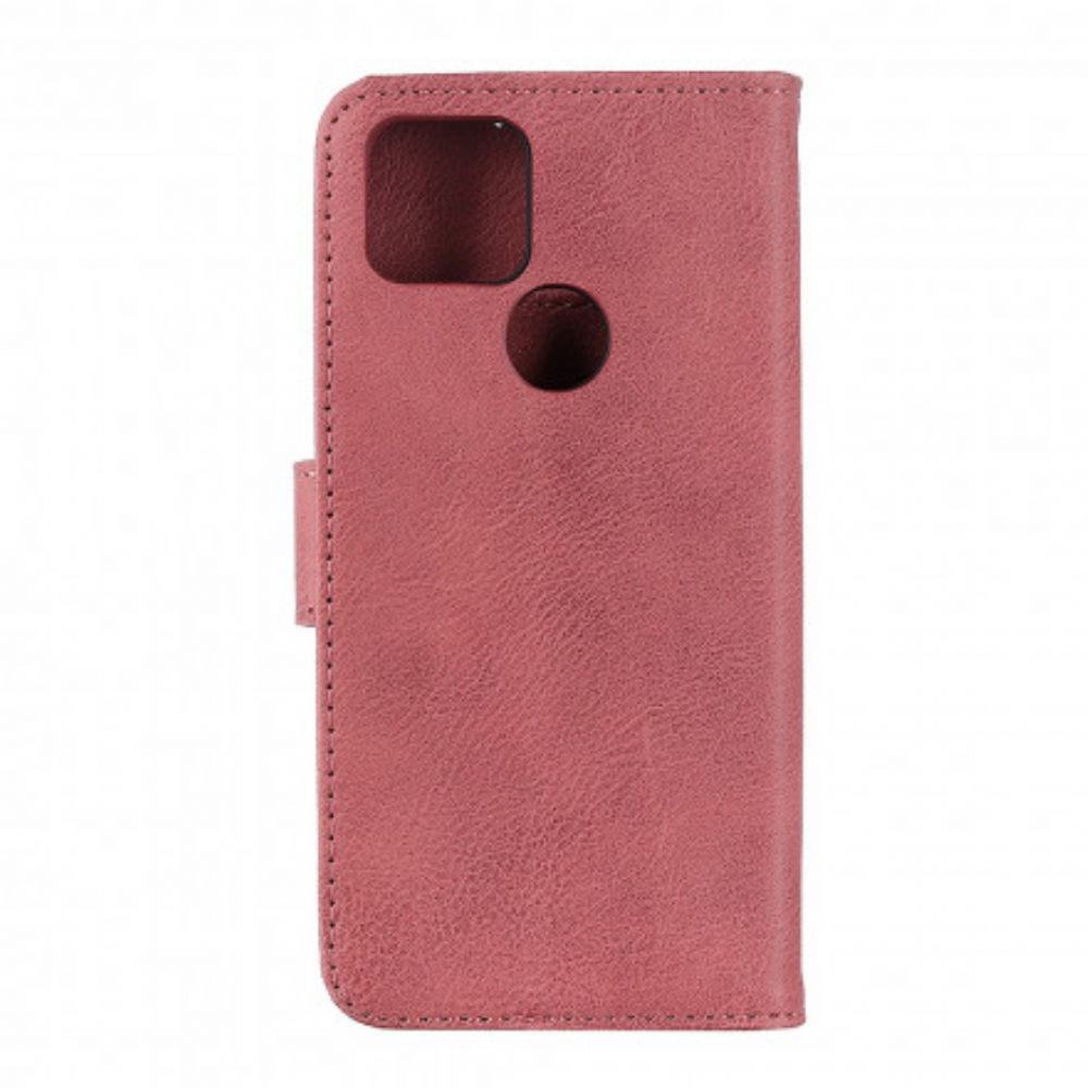 Leren Hoesje voor Oppo A15 Imitatieleer Khazneh