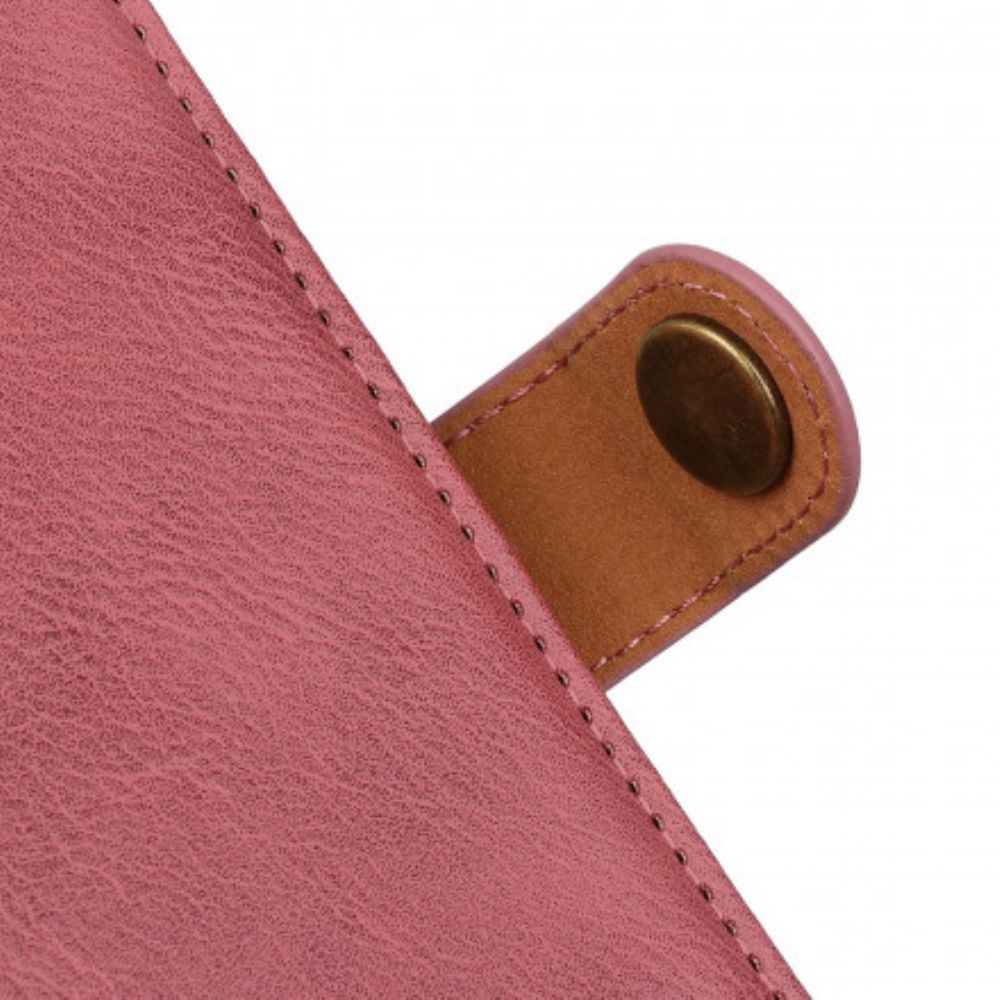 Leren Hoesje voor Oppo A15 Imitatieleer Khazneh