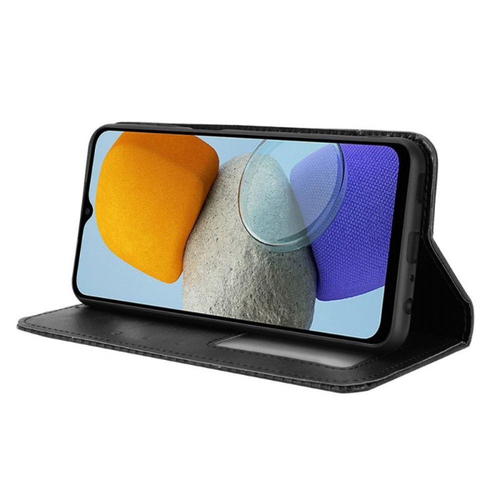 Bescherming Hoesje voor Samsung Galaxy M23 5G Folio-hoesje Vintage Gestileerd Leereffect