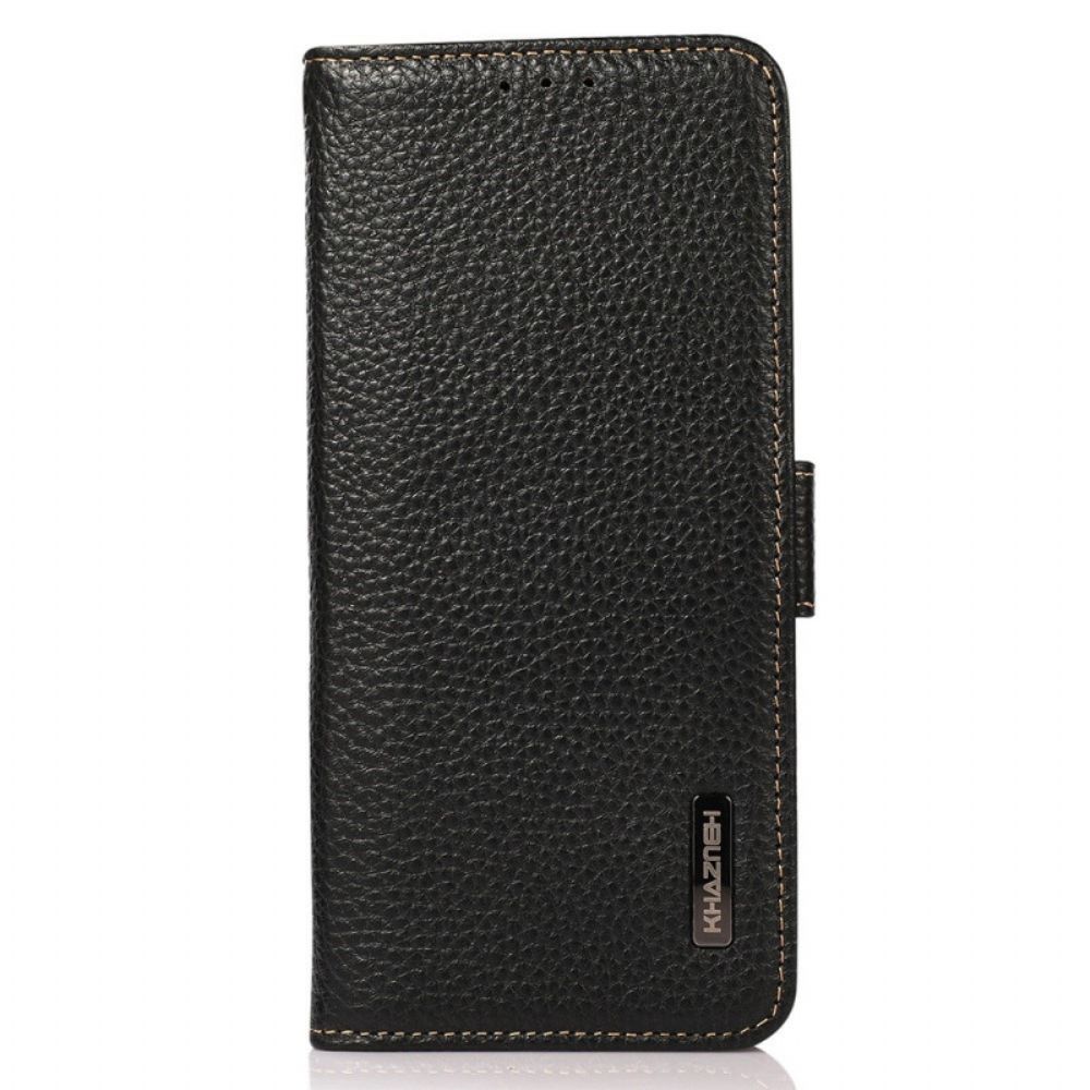 Folio-hoesje voor Samsung Galaxy M23 5G Leren Lychee Khazneh Rfid