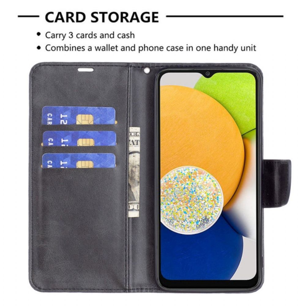 Folio-hoesje voor Samsung Galaxy M23 5G Schuine Sluiting Met Riem