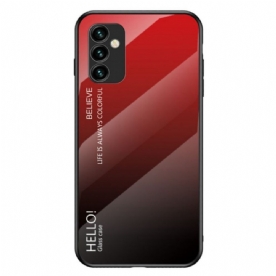 Hoesje voor Samsung Galaxy M23 5G Hallo Gehard Glas
