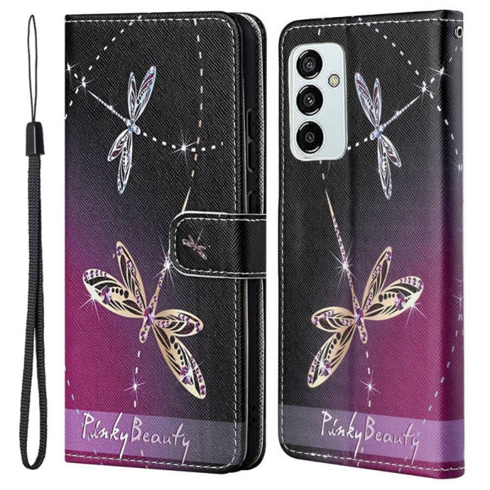 Leren Hoesje voor Samsung Galaxy M23 5G Libellen
