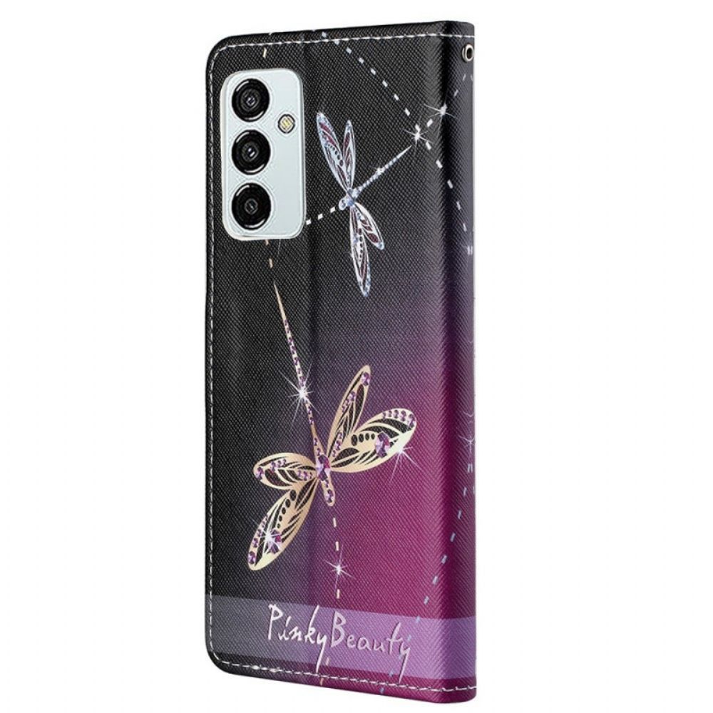Leren Hoesje voor Samsung Galaxy M23 5G Libellen