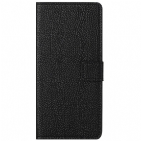Leren Hoesje voor Samsung Galaxy M23 5G Lichi Leder Textuur