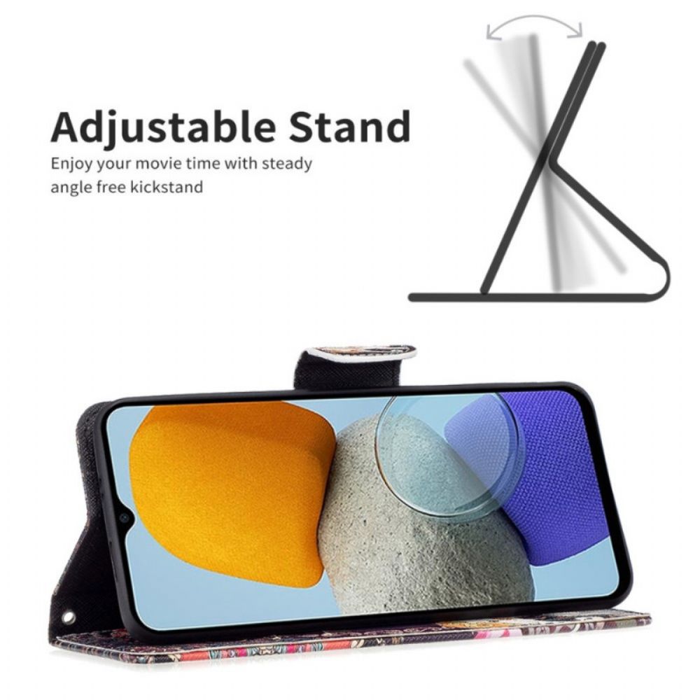 Leren Hoesje voor Samsung Galaxy M23 5G Tribale Olifant