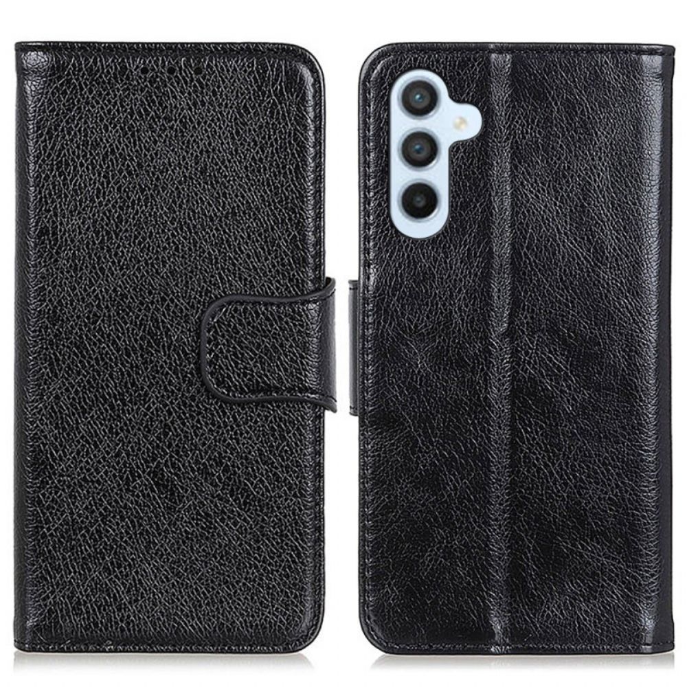 Leren Hoesje Voor Samsung Galaxy A15 Getextureerd Splitnappaleer