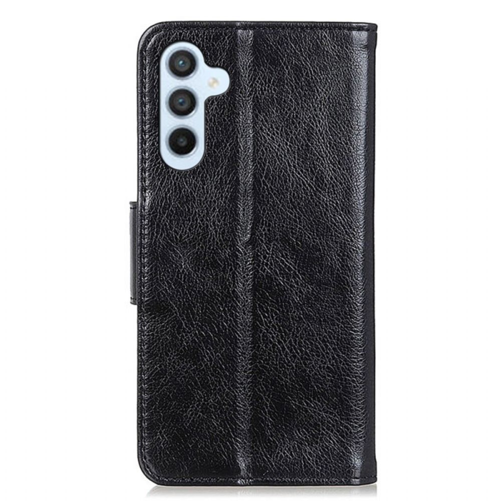 Leren Hoesje Voor Samsung Galaxy A15 Getextureerd Splitnappaleer
