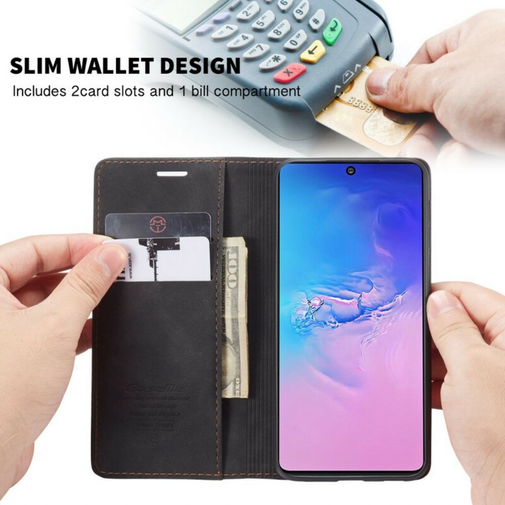 Bescherming Hoesje voor Samsung Galaxy S10 Lite Folio-hoesje Caseme Kunstleer