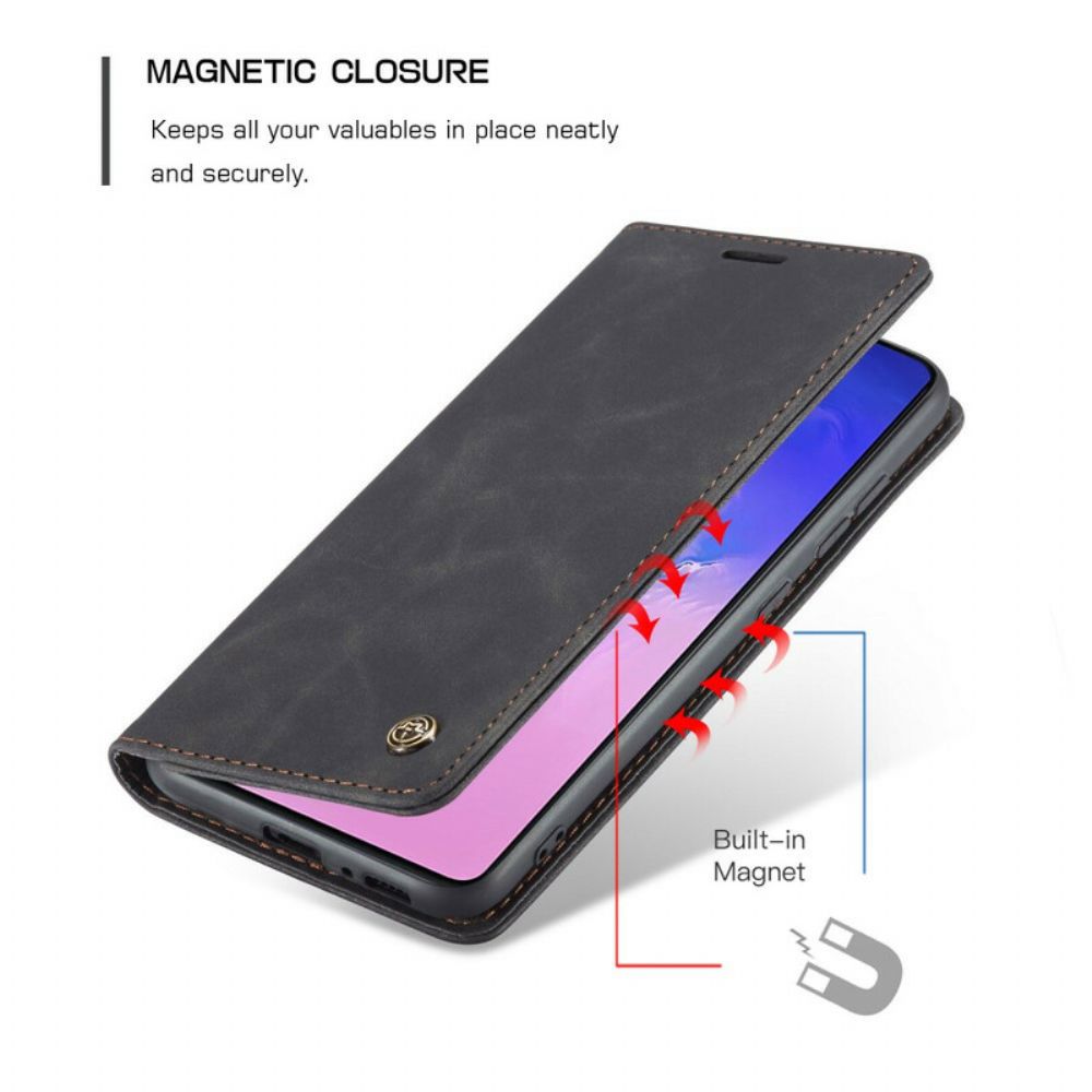 Bescherming Hoesje voor Samsung Galaxy S10 Lite Folio-hoesje Caseme Kunstleer