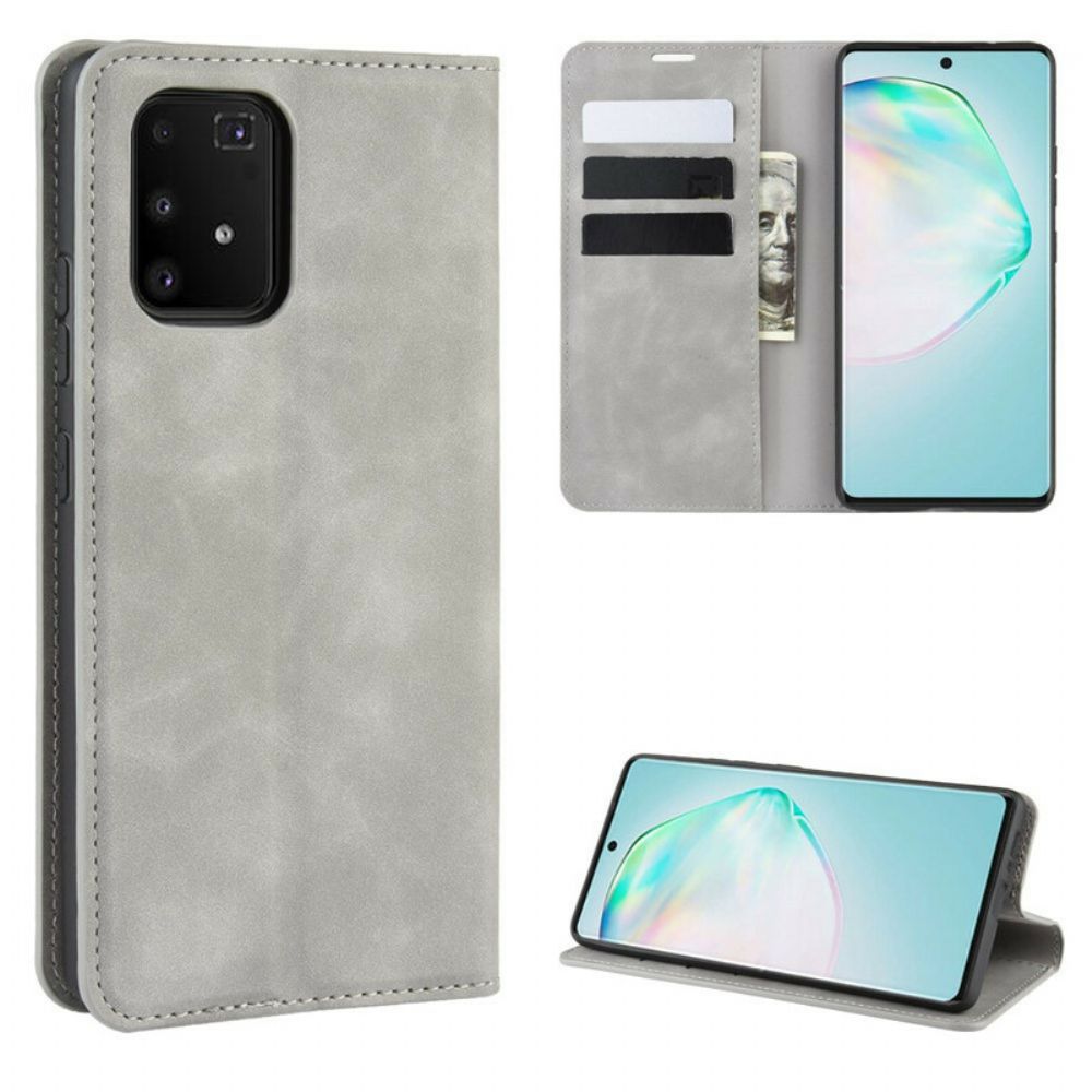 Bescherming Hoesje voor Samsung Galaxy S10 Lite Folio-hoesje Zacht Leereffect