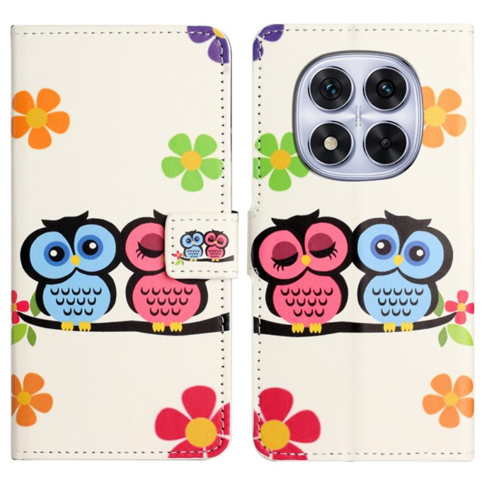 Bescherming Hoesje Xiaomi Redmi Note 14 Pro Plus 5g Paar Uilen