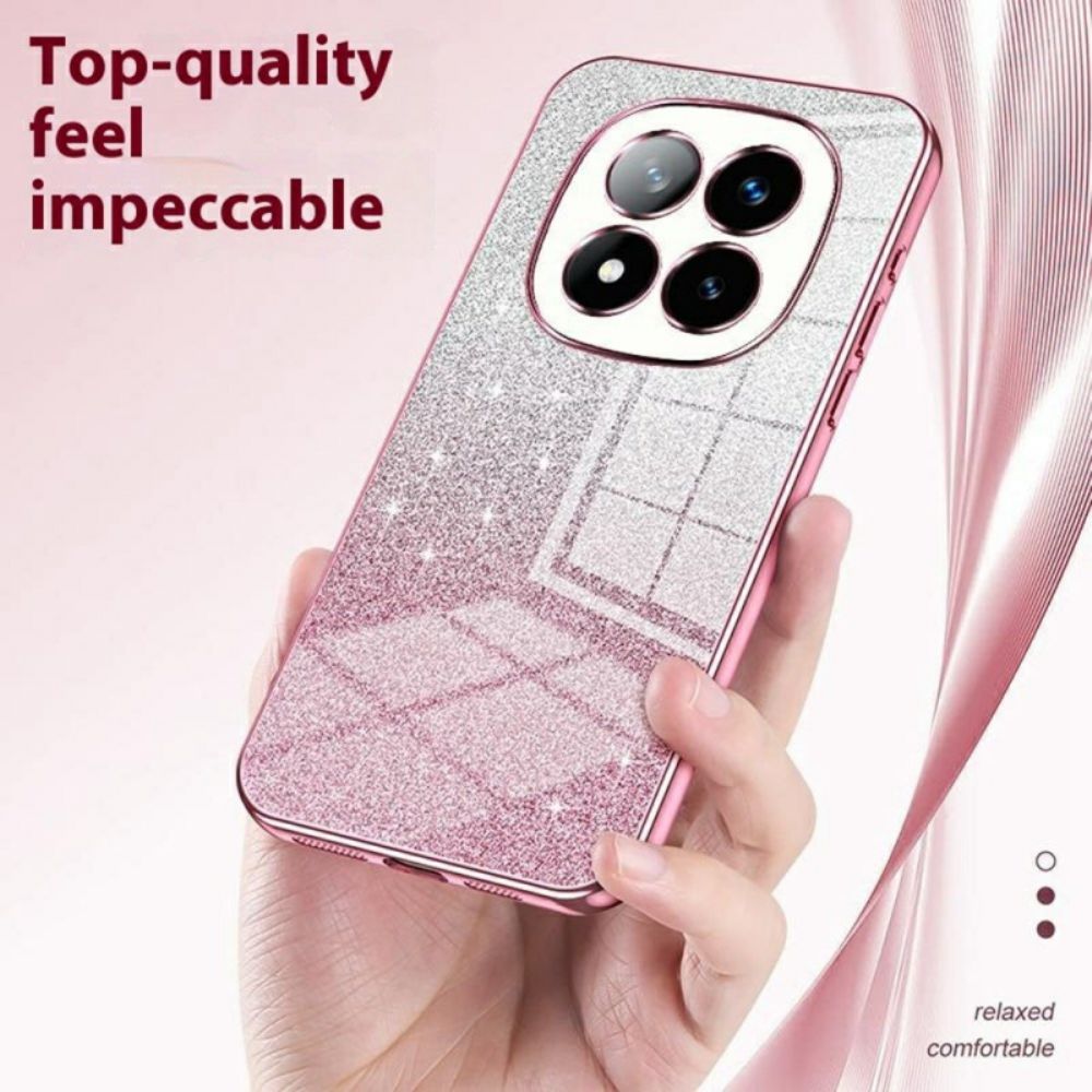Case Hoesje Xiaomi Redmi Note 14 Pro Plus 5g Telefoonhoesje Gradiëntglitter