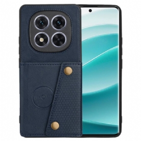 Case Hoesje Xiaomi Redmi Note 14 Pro Plus 5g Telefoonhoesje Kaarthouder En Standaard In Lederlook