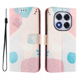 Flip Case Leren Xiaomi Redmi Note 14 Pro Plus 5g Graffiti-patroon
