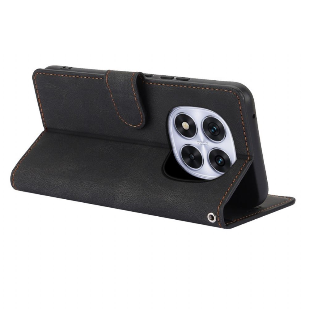 Flip Case Leren Xiaomi Redmi Note 14 Pro Plus 5g Met Portemonnee En Standaard