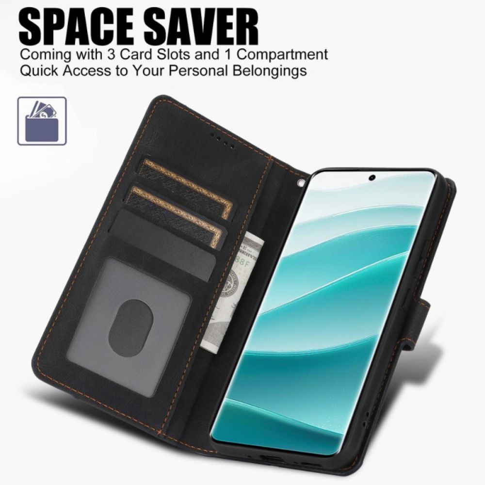 Flip Case Leren Xiaomi Redmi Note 14 Pro Plus 5g Met Portemonnee En Standaard