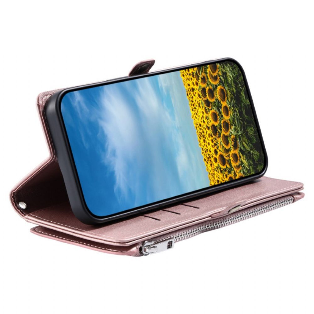 Flip Case Leren Xiaomi Redmi Note 14 Pro Plus 5g Portemonnee Met Bandje