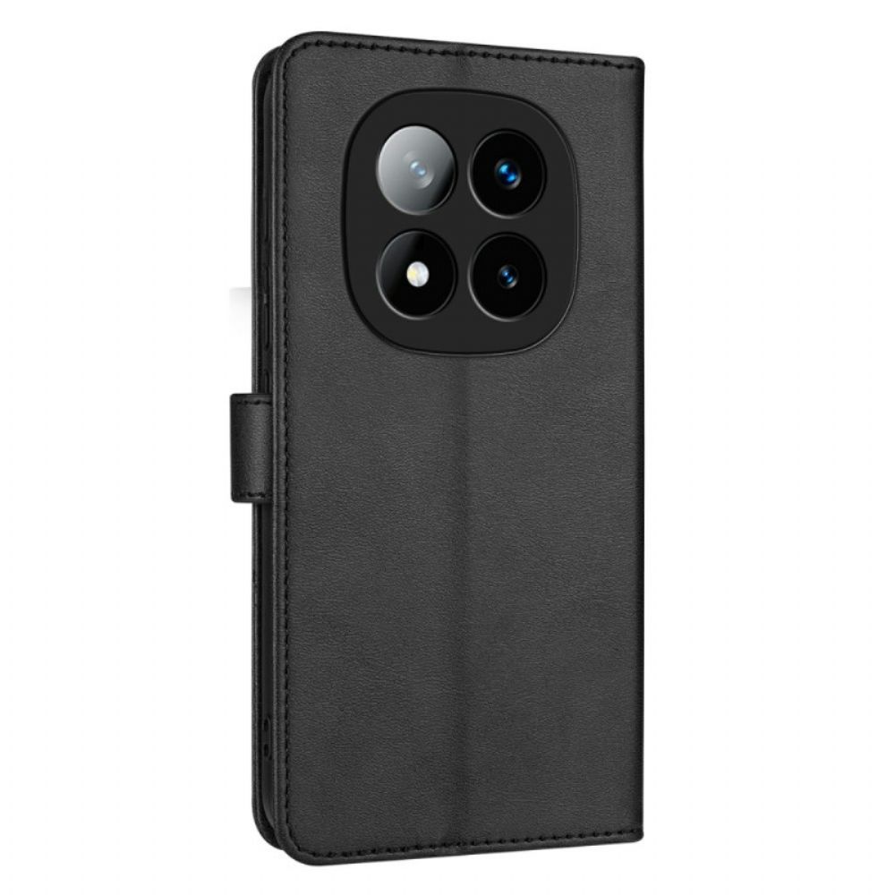 Flip Case Leren Xiaomi Redmi Note 14 Pro Plus 5g Pu-leer