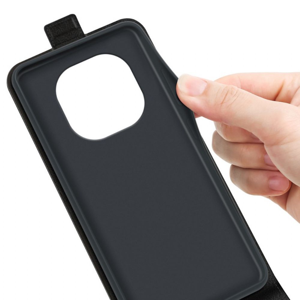 Flip Case Leren Xiaomi Redmi Note 14 Pro Plus 5g Verticale Klep