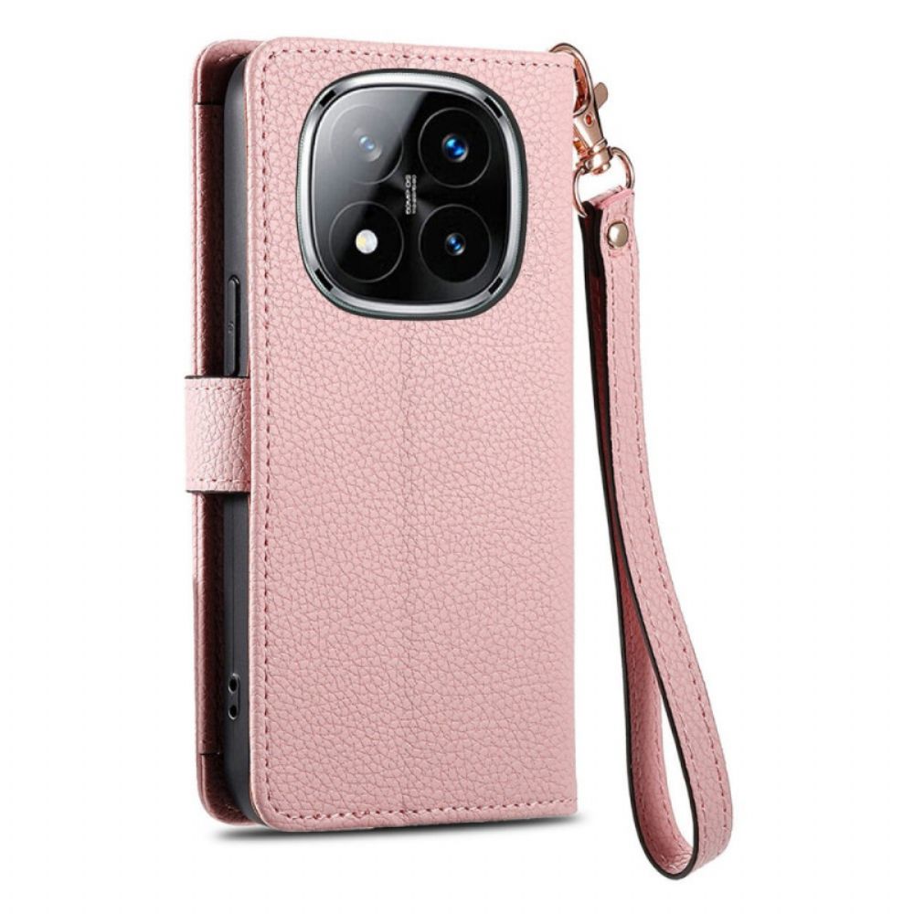 Folio-hoesje Xiaomi Redmi Note 14 Pro Plus 5g Gevoerd Vak En Rfid-bescherming