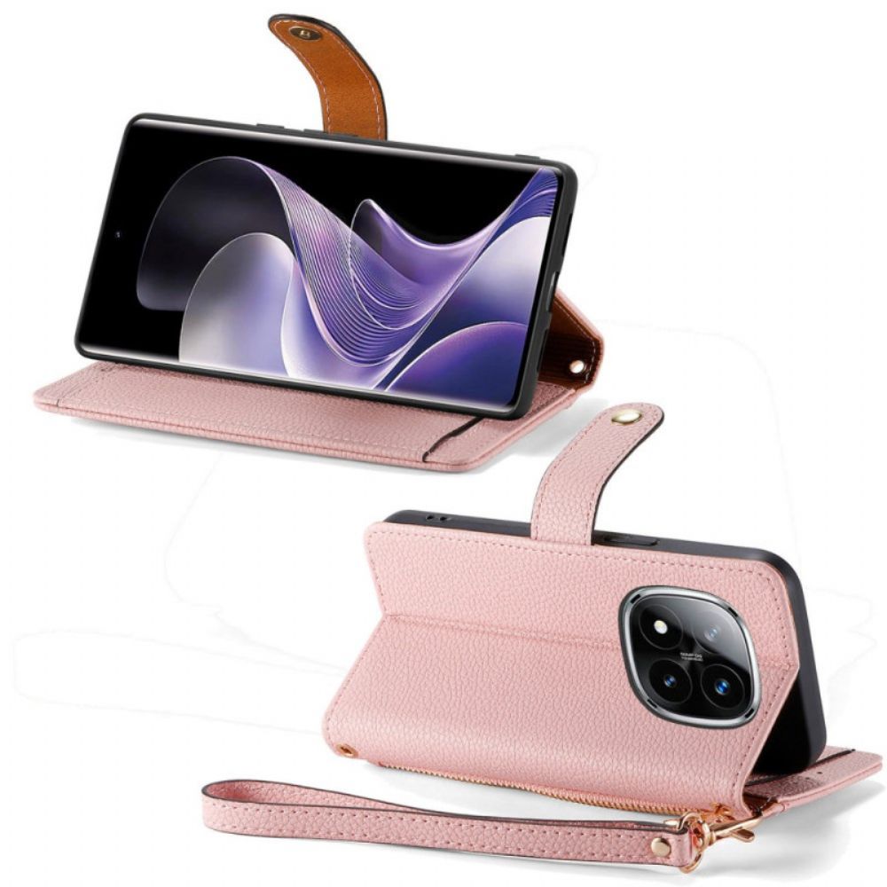 Folio-hoesje Xiaomi Redmi Note 14 Pro Plus 5g Gevoerd Vak En Rfid-bescherming