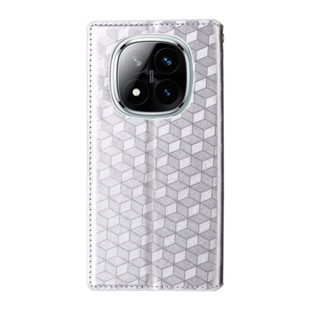 Folio-hoesje Xiaomi Redmi Note 14 Pro Plus 5g Glanzend 3d-patroon