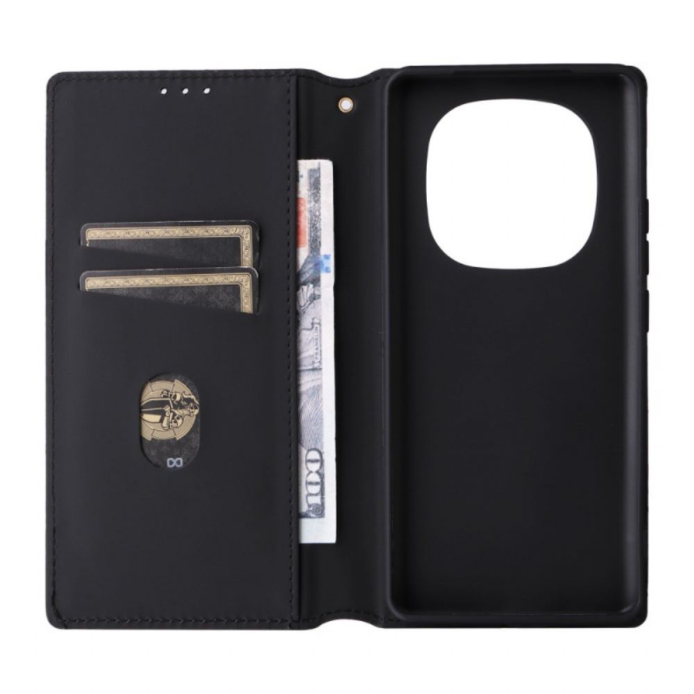 Folio-hoesje Xiaomi Redmi Note 14 Pro Plus 5g Glanzend 3d-patroon