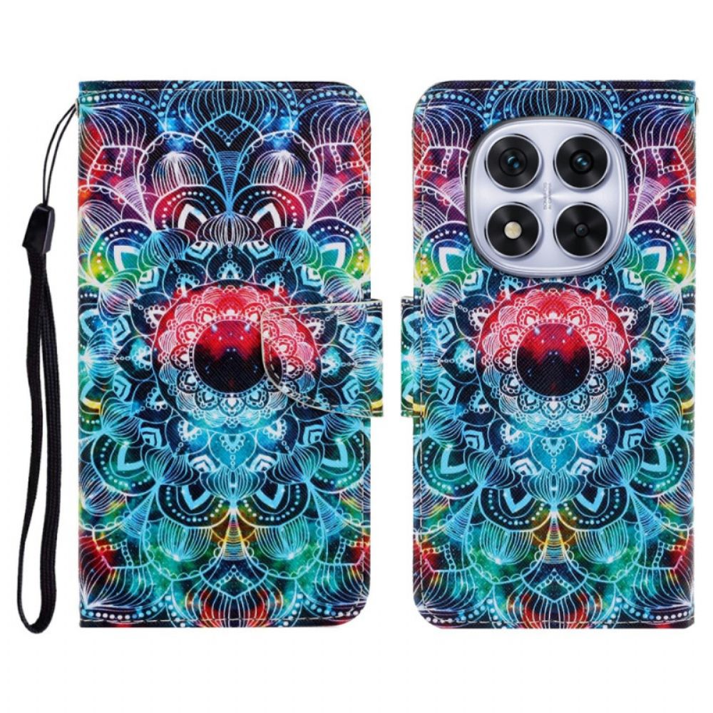 Folio-hoesje Xiaomi Redmi Note 14 Pro Plus 5g Lichtgevende Mandala