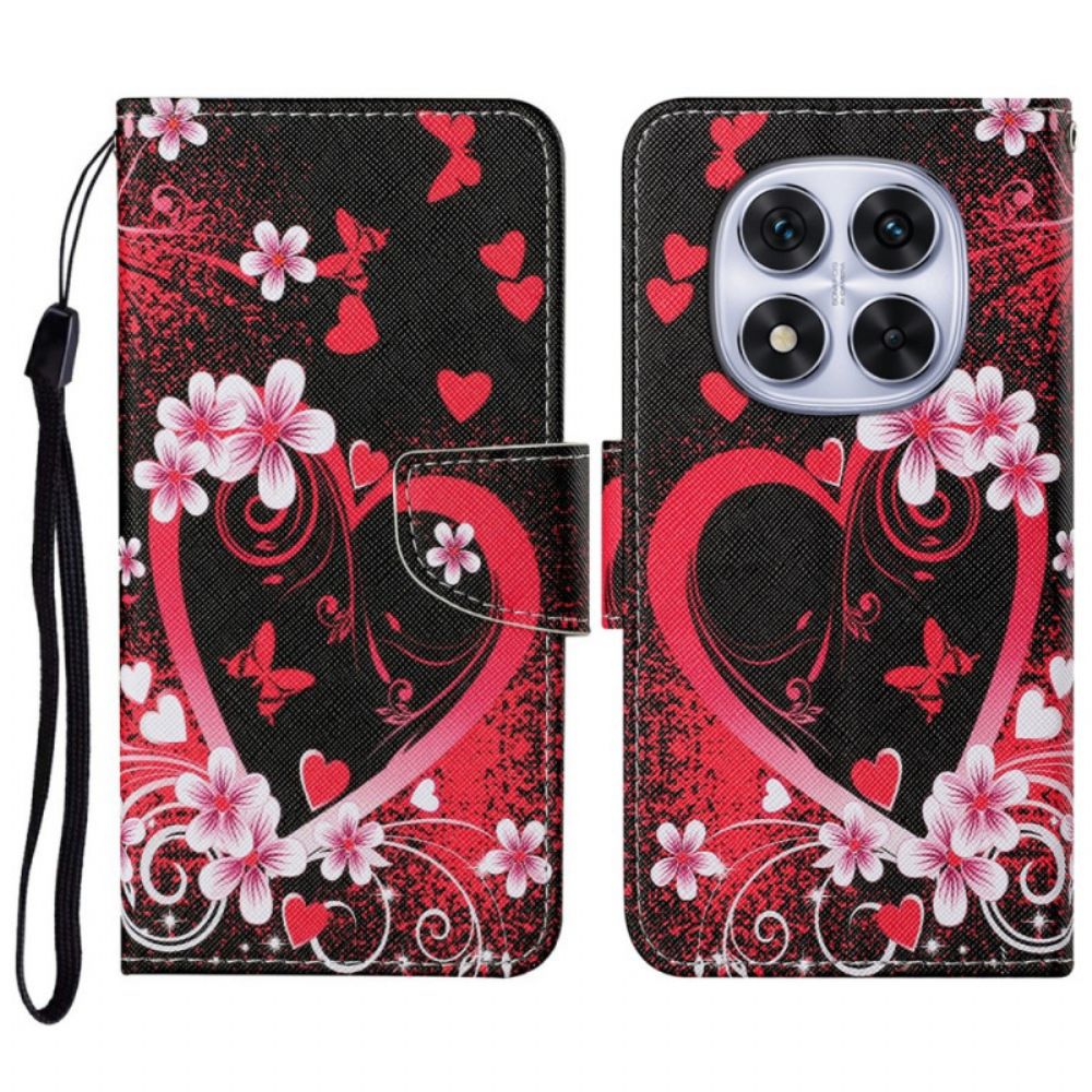 Folio-hoesje Xiaomi Redmi Note 14 Pro Plus 5g Rood Hart