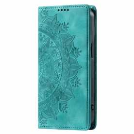 Folio-hoesje Xiaomi Redmi Note 14 Pro Plus 5g Suède Mandala-effect