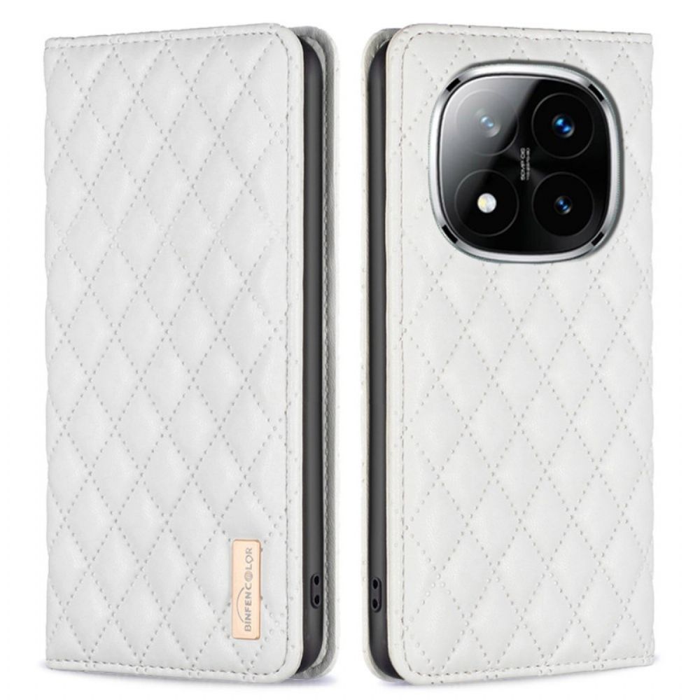 Folio-hoesje Xiaomi Redmi Note 14 Pro Plus 5g Telefoonhoesje Binfen Color Gewatteerd