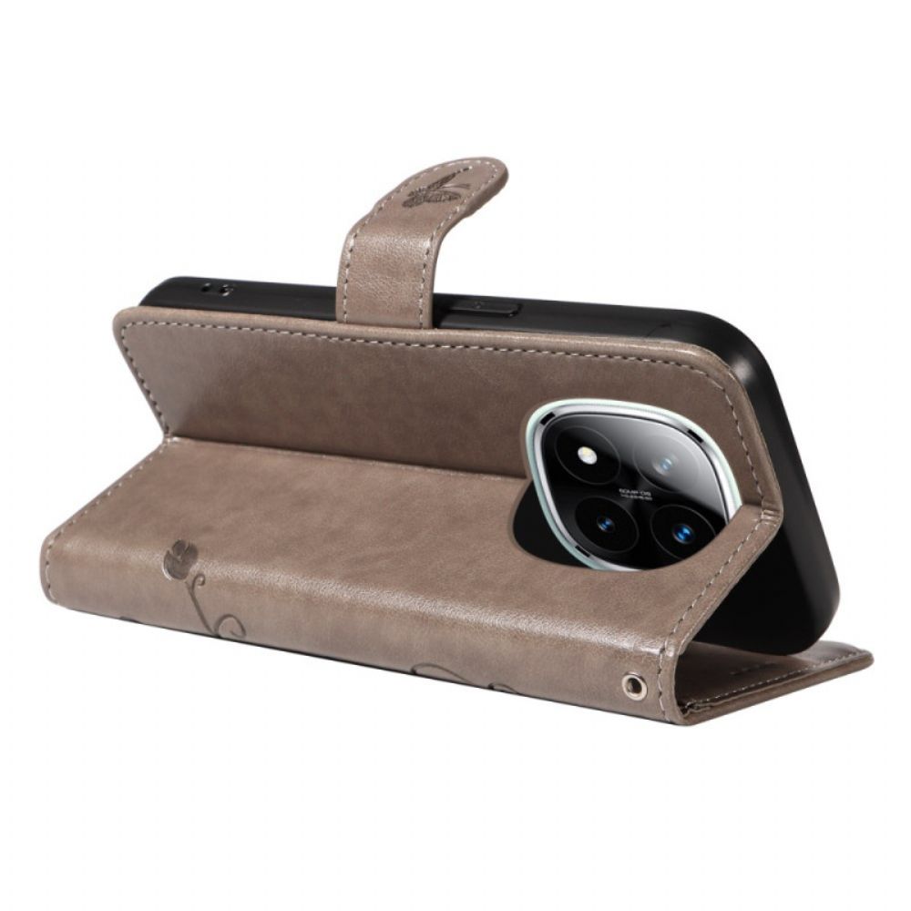 Folio-hoesje Xiaomi Redmi Note 14 Pro Plus 5g Telefoonhoesje Botanisch