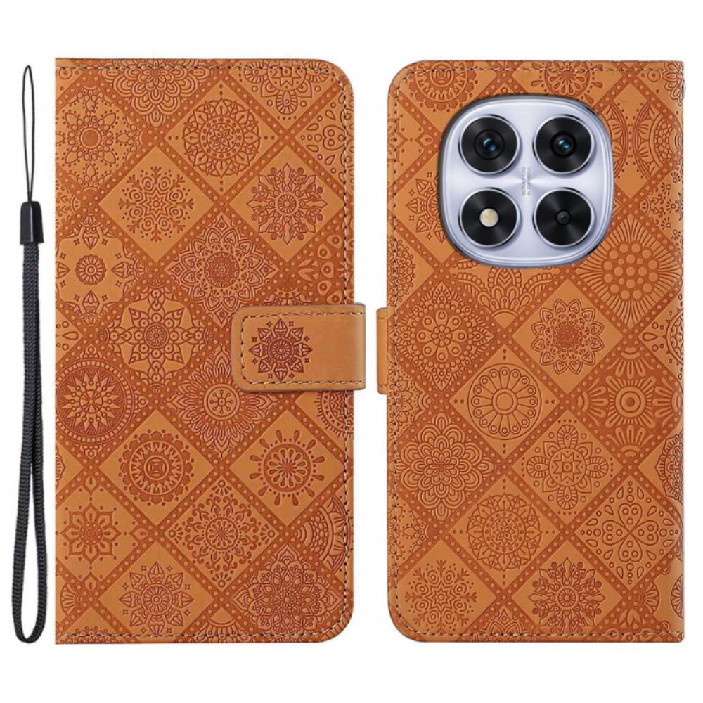 Folio-hoesje Xiaomi Redmi Note 14 Pro Plus 5g Telefoonhoesje Etnisch