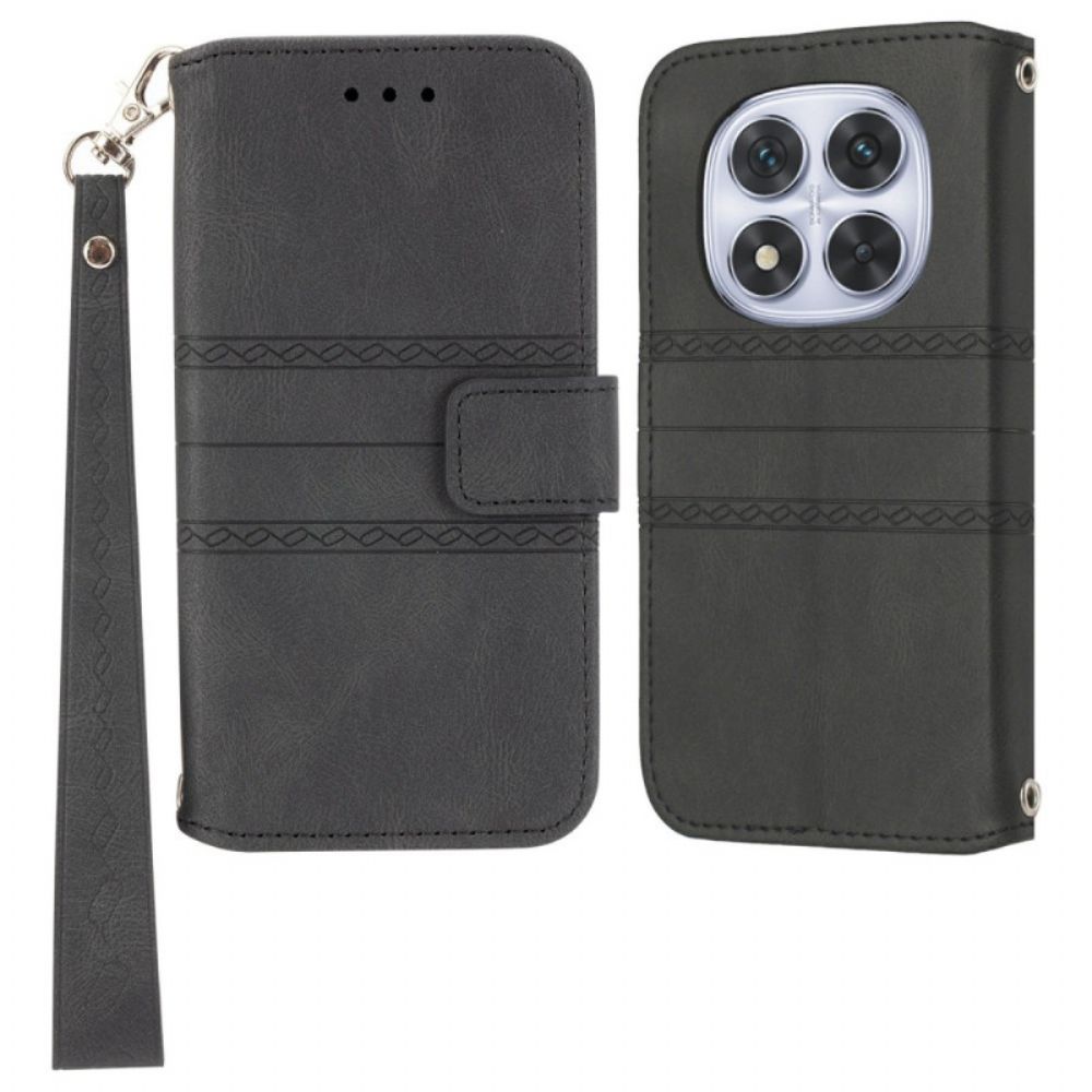 Folio-hoesje Xiaomi Redmi Note 14 Pro Plus 5g Telefoonhoesje Fries En Bandje