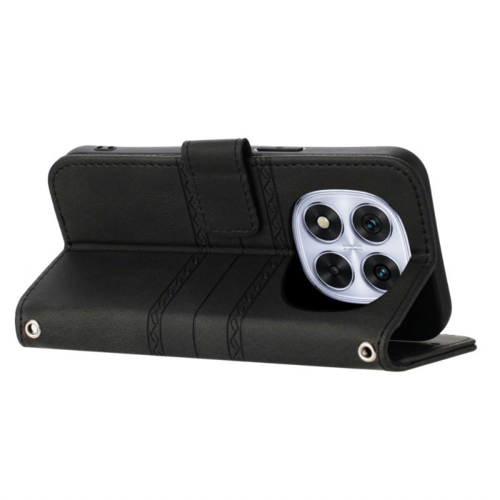 Folio-hoesje Xiaomi Redmi Note 14 Pro Plus 5g Telefoonhoesje Fries En Bandje