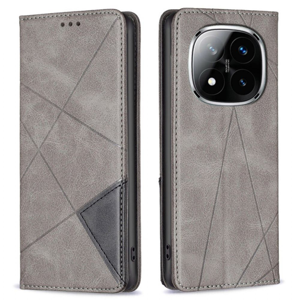 Folio-hoesje Xiaomi Redmi Note 14 Pro Plus 5g Telefoonhoesje Geometrisch