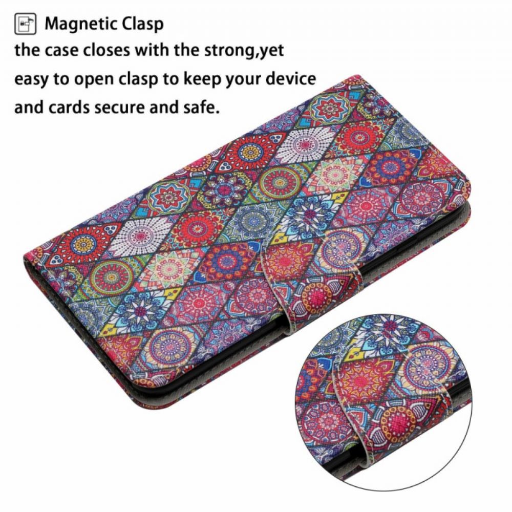 Folio-hoesje Xiaomi Redmi Note 14 Pro Plus 5g Telefoonhoesje Kaleidoscoop