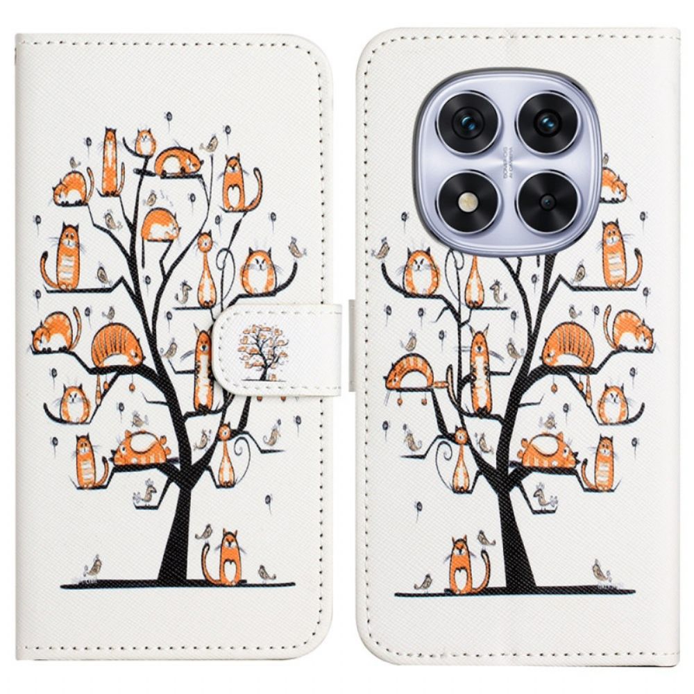 Folio-hoesje Xiaomi Redmi Note 14 Pro Plus 5g Telefoonhoesje Kat In De Boom